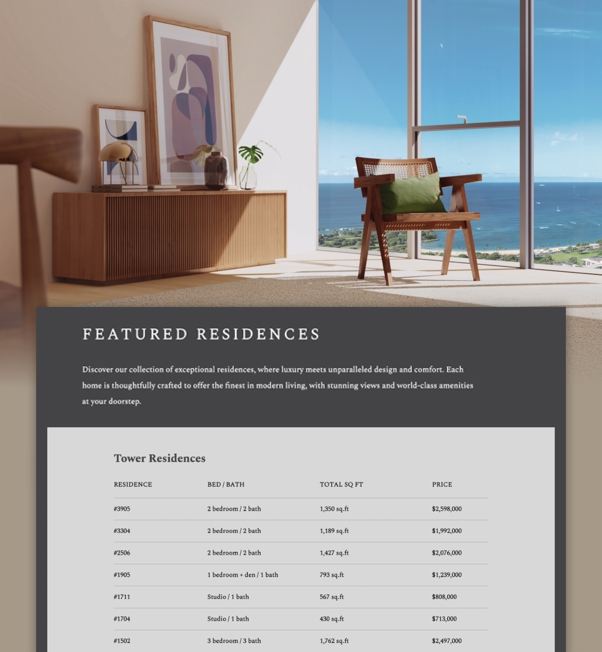 Explore The Residences